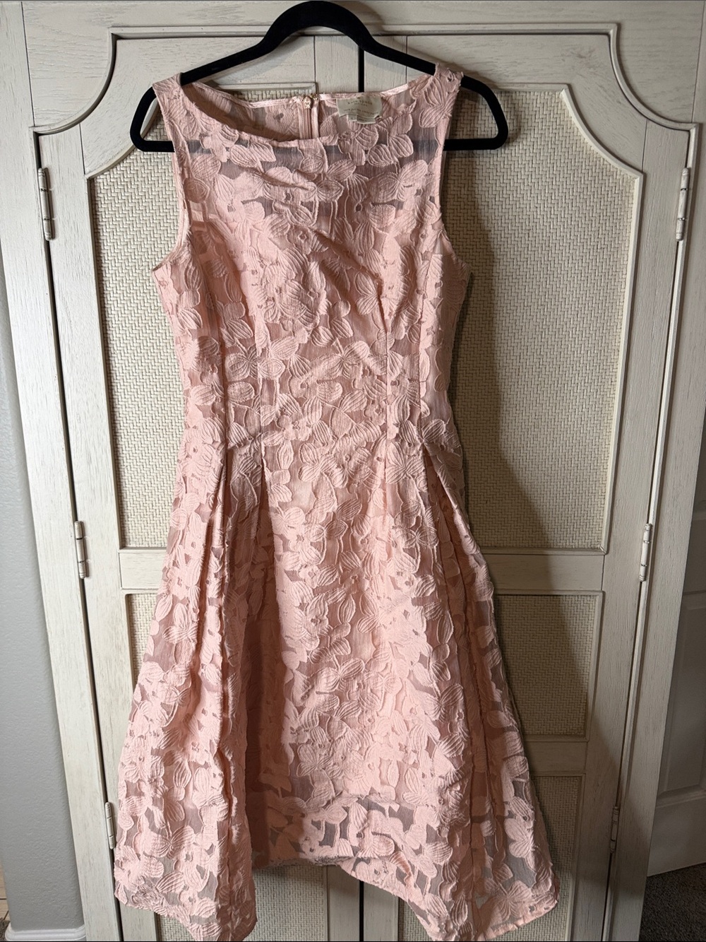 kate spade Pale Pink Floral Lace Midi Dress